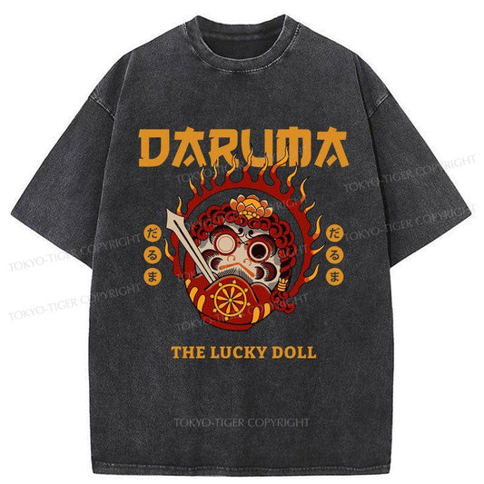 Tokyo-Tiger The Lucky Doll Washed T-Shirt