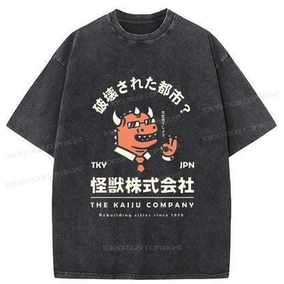 Tokyo-Tiger THE KAIJU COMPANY Monster Washed T-Shirt