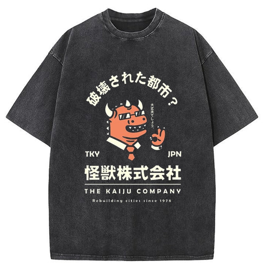 Tokyo-Tiger THE KAIJU COMPANY Monster Washed T-Shirt