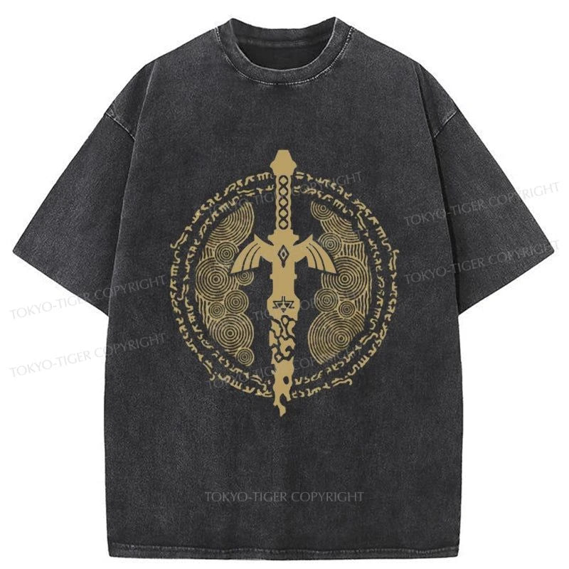 Tokyo-Tiger Magic Sword Japan Washed T-Shirt