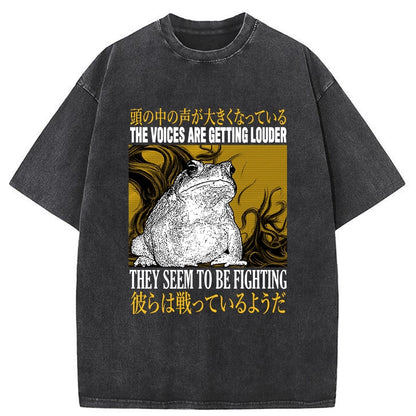 Tokyo-Tiger The Voices Are Getting Louder Frog Washed T-Shirt