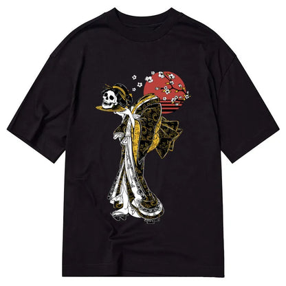 Tokyo-Tiger Skull Geisha Oni Kimono Japanese Classic T-Shirt