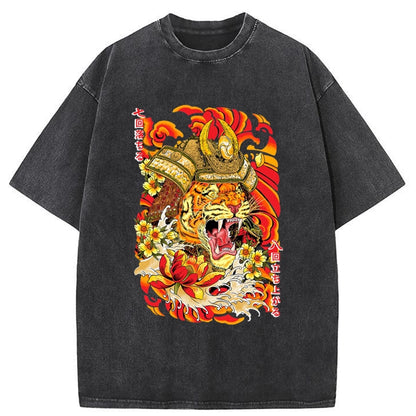 Tokyo-Tiger SHOGUN TIGER Washed T-Shirt