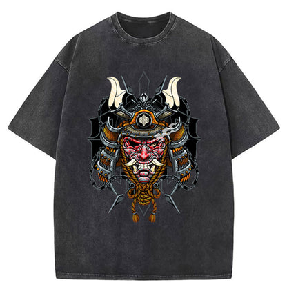 Tokyo-Tiger Samurai Oni Washed T-Shirt