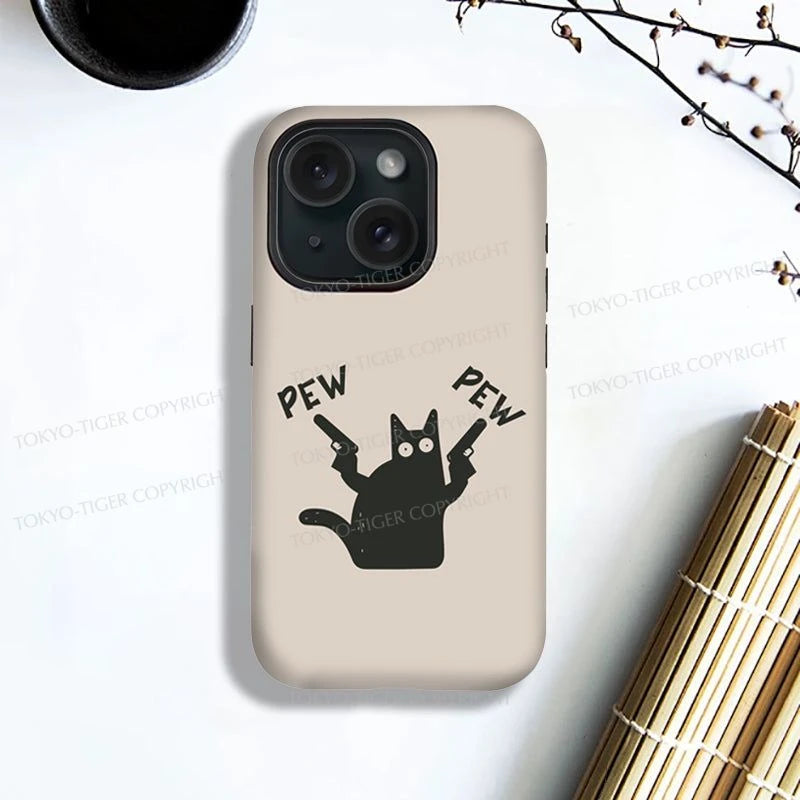 Tokyo-Tiger Cat With The Pistol Phone Case