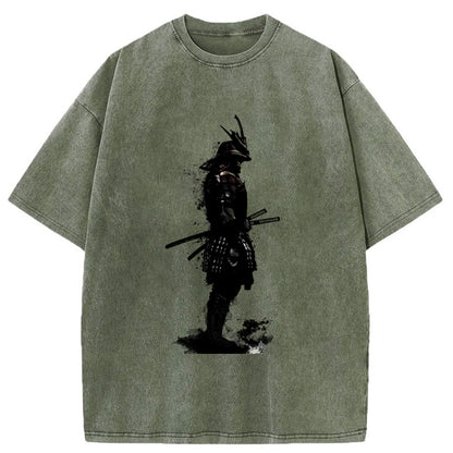 Tokyo-Tiger Armored Samurai Samurai Washed T-Shirt