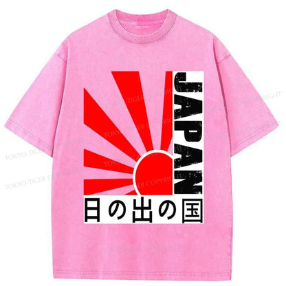 Tokyo-Tiger Country Of Sunrise Japan Sun Washed T-Shirt