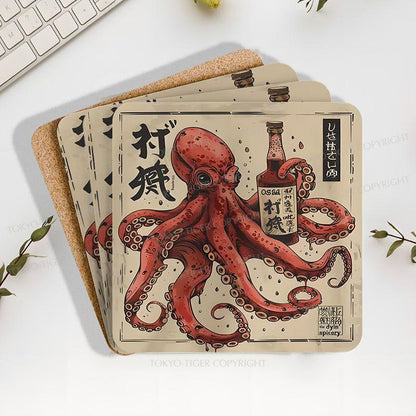 Tokyo-Tiger Osaka Saké Octopus Coaster