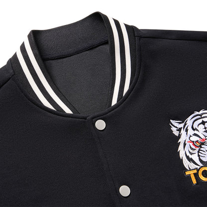 Tokyo-Tiger Hattori Hanzo Sword Logo Embroidery Varsity Jacket