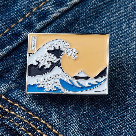 Tokyo-Tiger The Great Wave Off Kanagawa Pin