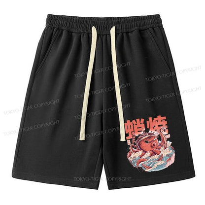 Tokyo-Tiger The Great Wave Takoyaki Japanese Unisex Shorts