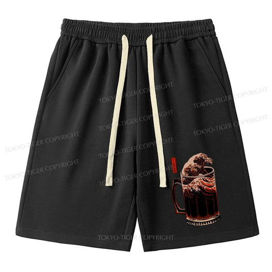 Tokyo-Tiger The Great Wave Off Beer Japanese Unisex Shorts