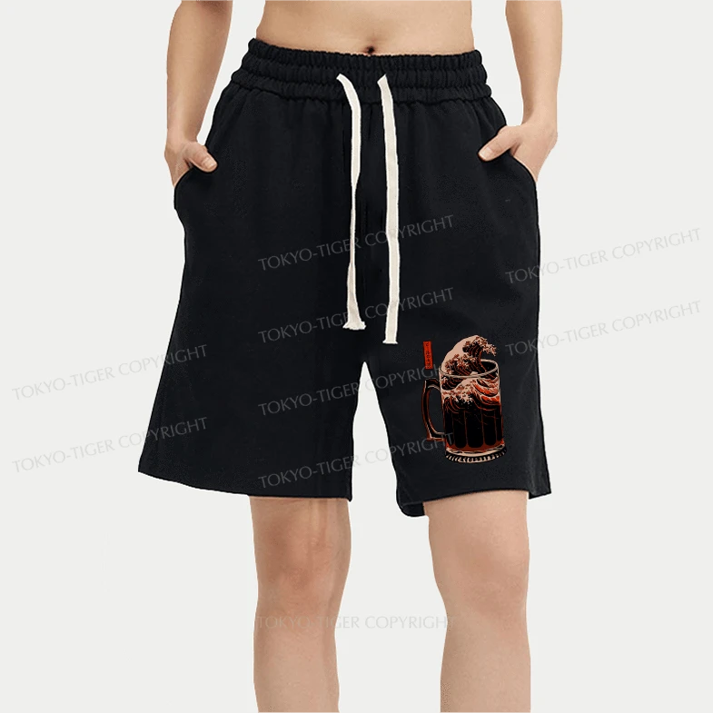 Tokyo-Tiger The Great Wave Off Beer Japanese Unisex Shorts