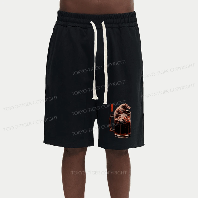 Tokyo-Tiger The Great Wave Off Beer Japanese Unisex Shorts