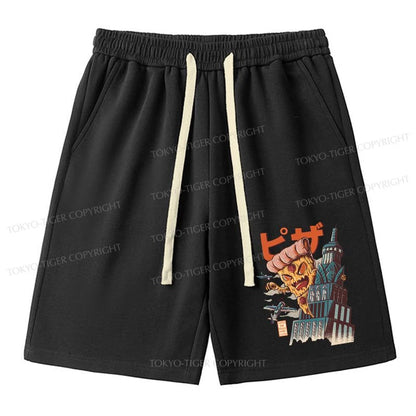 Tokyo-Tiger Great Pizza Kaiju Japanese Unisex Shorts