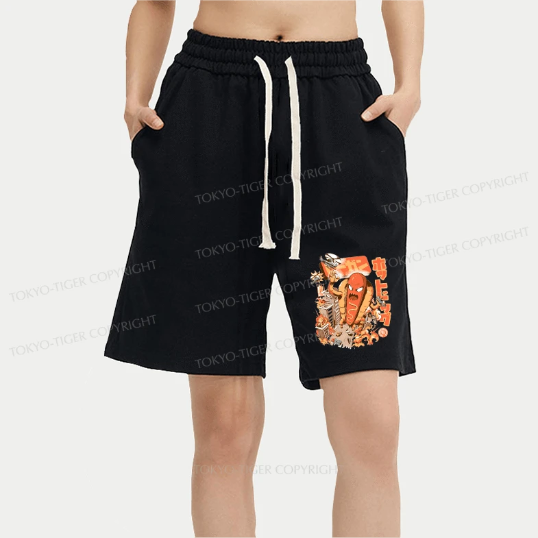 Tokyo-Tiger Great Hot Dog Kaiju Japanese Unisex Shorts