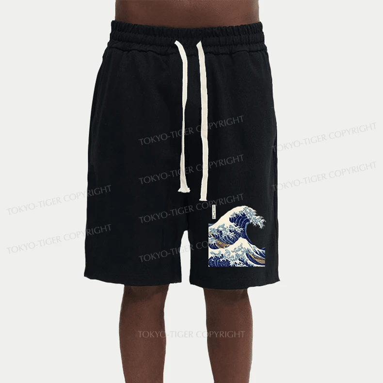 Tokyo-Tiger The Great Wave Off KanaGawa Unisex Shorts