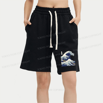 Tokyo-Tiger The Great Wave Off KanaGawa Unisex Shorts