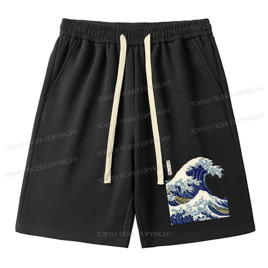 Tokyo-Tiger The Great Wave Off KanaGawa Unisex Shorts