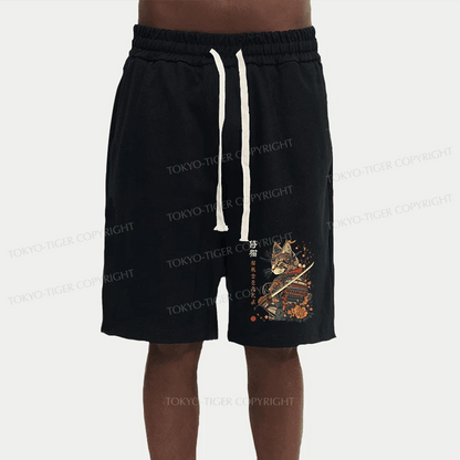 Tokyo-Tiger Cat Samurai Japanese Unisex Shorts