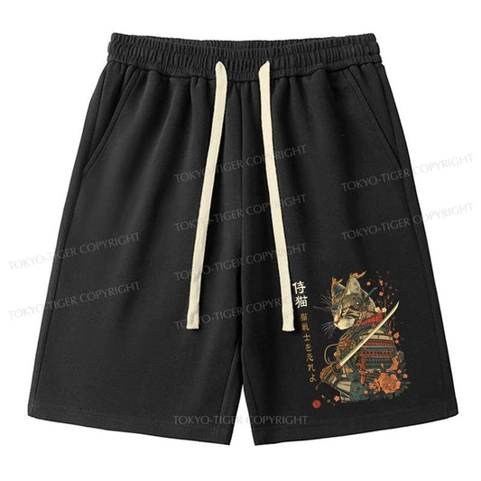 Tokyo-Tiger Cat Samurai Japanese Unisex Shorts