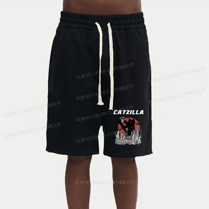 Tokyo-Tiger Tokyo-Tiger Catzilla Vintage Unisex Shorts