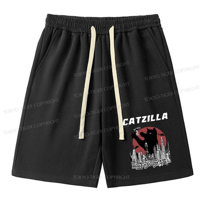 Tokyo-Tiger Tokyo-Tiger Catzilla Vintage Unisex Shorts