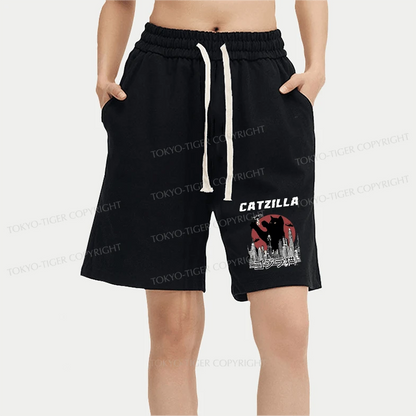 Tokyo-Tiger Tokyo-Tiger Catzilla Vintage Unisex Shorts