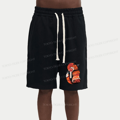 Tokyo-Tiger Japanese fox tattoo Unisex Shorts