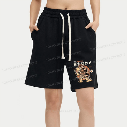 Tokyo-Tiger Vintage Kame Monster Unisex Shorts