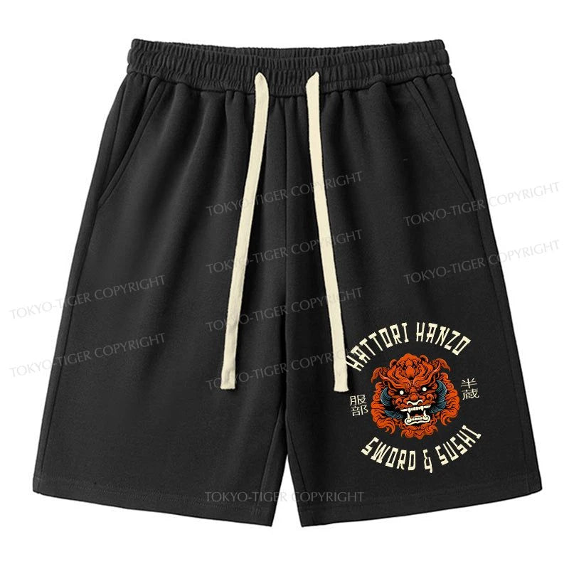 Tokyo-Tiger Japanese Hattori Hanzo Prints Unisex Shorts