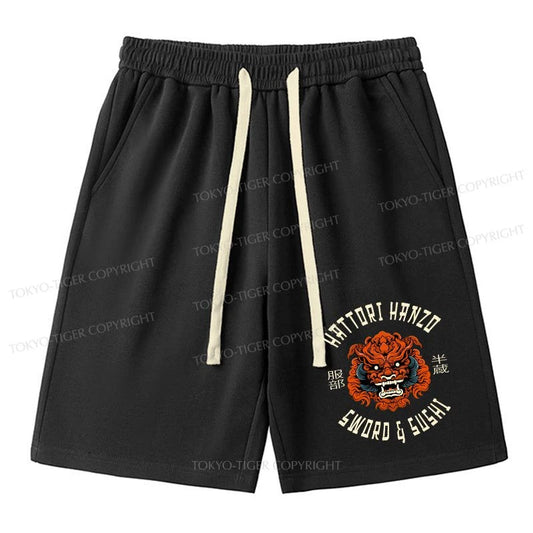 Tokyo-Tiger Japanese Hattori Hanzo Prints Unisex Shorts