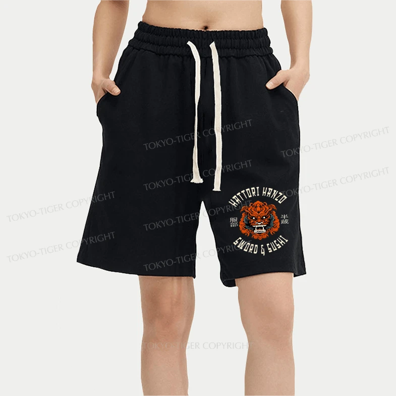 Tokyo-Tiger Japanese Hattori Hanzo Prints Unisex Shorts