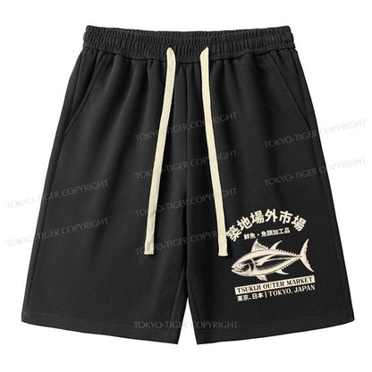 Tokyo-Tiger Japan Tsukiji Fish Market Unisex Shorts