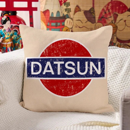 Tokyo-Tiger Datsun Vintage Car  Cushion Pillow