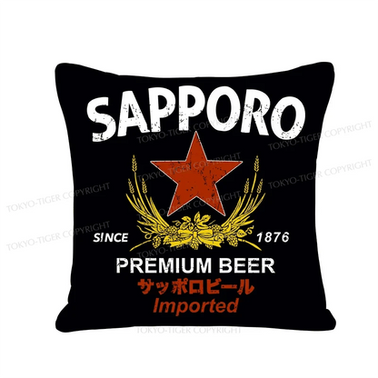 Tokyo-Tiger Sapporo Beer Cushion Pillow