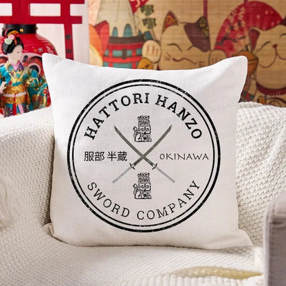 Tokyo-Tiger Hattori Hanzo Sword Company Cushion Pillow