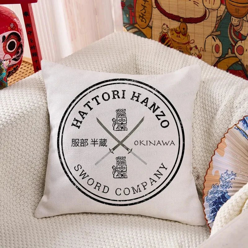 Tokyo-Tiger Hattori Hanzo Sword Company Cushion Pillow