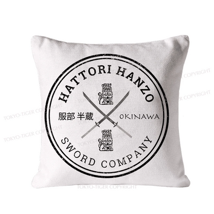 Tokyo-Tiger Hattori Hanzo Sword Company Cushion Pillow