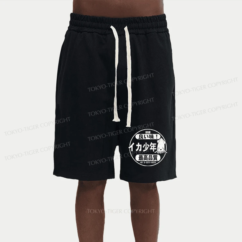 Tokyo-Tiger Ika Squid Boy Restaurant Unisex Shorts