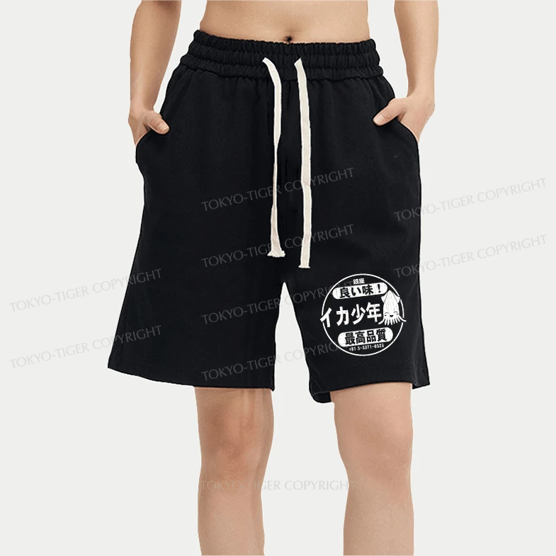 Tokyo-Tiger Ika Squid Boy Restaurant Unisex Shorts