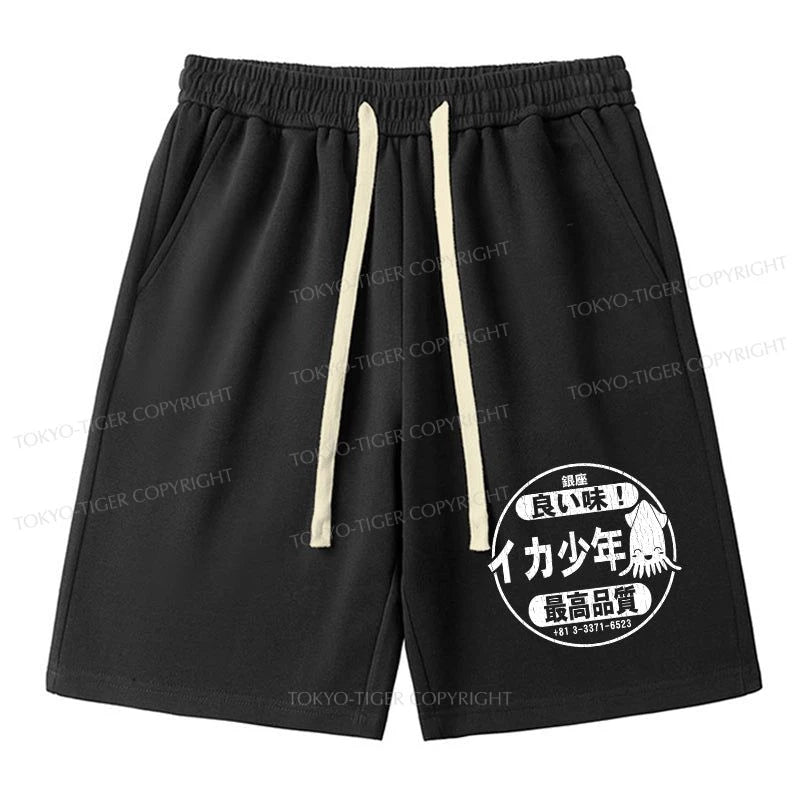 Tokyo-Tiger Ika Squid Boy Restaurant Unisex Shorts