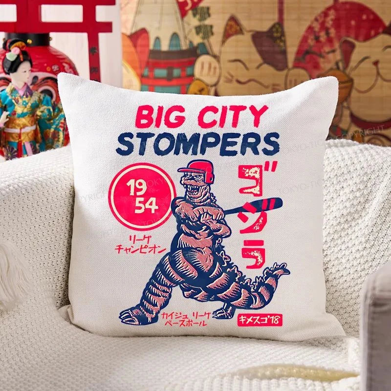 Tokyo-Tiger Big City Stompers Cushion Pillow