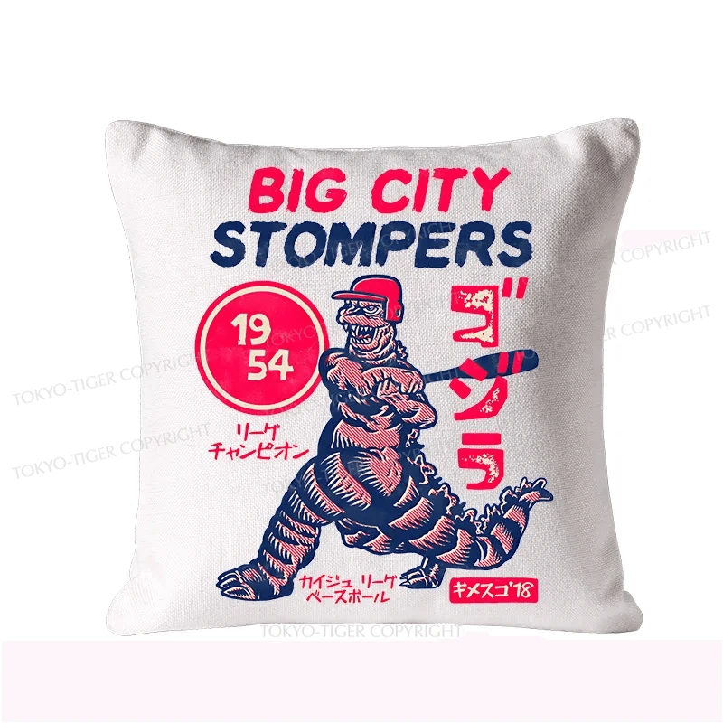 Tokyo-Tiger Big City Stompers Cushion Pillow