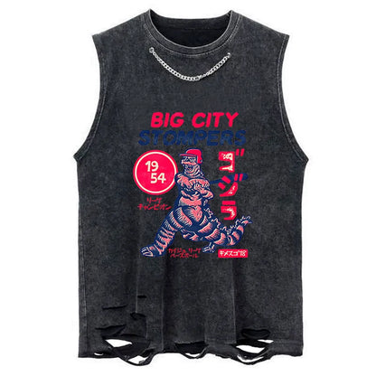Tokyo-Tiger Big City Stompers Chain Link Washed Tank
