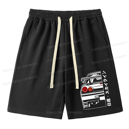 Tokyo-Tiger Nissan Skyline GTR R34 Unisex Shorts