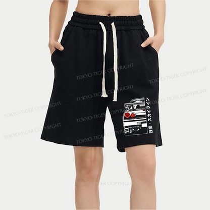 Tokyo-Tiger Nissan Skyline GTR R34 Unisex Shorts