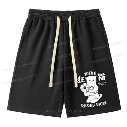 Tokyo-Tiger Tokyo Record Store Cat CD Unisex Shorts