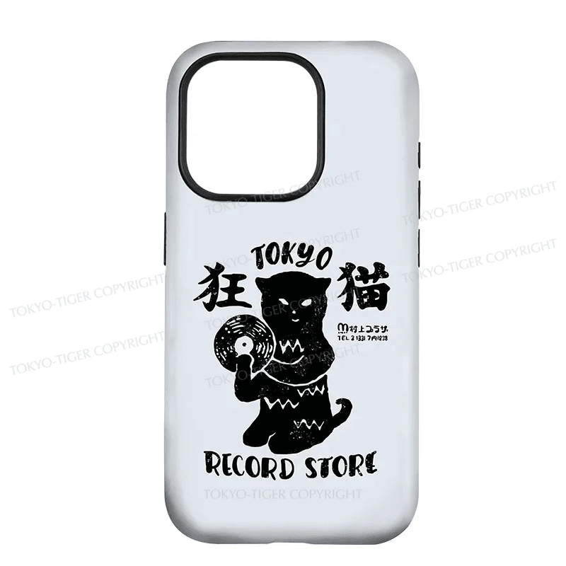 Tokyo-Tiger Tokyo Record Store Cat CD Phone Case