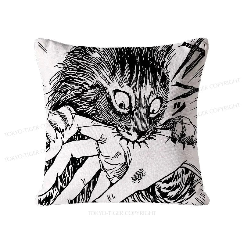 Tokyo-Tiger Creepy Cat Anime Horror Anteater Cushion Pillow